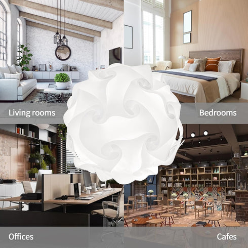 ANDRE Puzzle Lampshade Jigsaw Lampshade DIY Ceiling Light Lampshade,Heat Resistance,Water