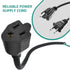 HVAC Adaptor Cord: Heavy Duty Compatible with Yellow Jacket 69522, Circuit Breaker Finder for HVAC Tools