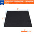 MAGZO 6Pcs Adhesive Foam Padding 1/4 in Thick X 4 in X 4 in - Black Neoprene Rubber Self Stick Anti Vibration Pads