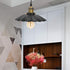 TOPINCN Industrial Metal Retro Pendant Practical Light Vintage UmbrellaShape Suitable Restaurants Halls Living