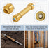 SUNGATOR 1/2 Inch Slip Coupling, Push Fit Repair Plumbing Fittings, No Lead Brass PEX Fittings (2-Pack)