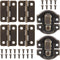Apojgitn Antique Bronze Hinges & Latches Kit for Wooden Box, Retro Zinc Alloy