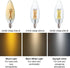 12 Pack E12 Bulb 40 4W B10 C32 Bulbs, 400LM 2700K Bulbs Candelabra LED Watt Equivalent, LED Filament Candle Light Soft