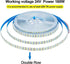 24V 32.8ft/10M 6000K 2400LEDs 2835SMD 160W 11000LM IP20 Double Row LED Strip Light Cool White High Brightness