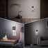 Jahiona White,0.5W LED Night Light Lamp with Smart Sensor Dusk to Dawn Sensor,Merry Christmas Happy Black White Night