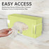 NiHome Clear Wall-Mounted Acrylic Glove Box Holder Dispenser for Bathroom, Kitchen, Lab, Salon Use - Easy to Install
