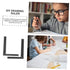 Measure Angles 2pcs Square Carpenter Tools, L-Shape Rulers for DIY Sewing Supplies