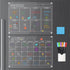 Hivillexun 16.5"x12" Clear Acrylic Magnetic Dry Erase Calendar Board, Monthly & Weekly Planner, 6 Markers & Large Eraser
