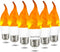 Bestview LED Flame Effect Light Bulbs,3 Modes Smart E26 Chandelier Base Flickering