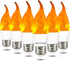 Bestview LED Flame Effect Light Bulbs,3 Modes Smart E26 Chandelier Base Flickering