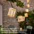 Outdoor-String-Lights-Waterproof, Bamboo Lantern String Lights for Patio, Garden, Porch, Balcony, Gazebo Decorative