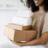 Famagic 12 Pack Small Shipping Boxes 4x4x2 Brown Corrugated Cardboard Mailer for Small Business