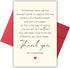 Bewoow Lovely Thank You Card for Friend, Appreciation Card for Boss Coworker Teacher