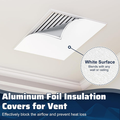 39 55 Inch 3 Attic Fan Insulation Cover, x Aluminum Foil Attic Ceiling Shutter Seal Covers, Layers Insulation