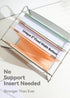 Plastic Hanging File Folders, 12 Pack, 2'' Fixed Width, Heavy Duty for Filing Cabinet, Pastel Colors