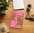 Trendy Preppy Hot Pink Tiger Notebook Journal - Pink Aesthetic Notebooks, Pink Composition Notebook, 5.5x8.3