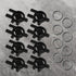 Fampery 5pcs 3-in-1 Commercial Dispenser Key Replacement for Cintas Sanis, Toilet Paper Towel Holder Key Soap