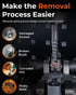 Set, 7PCS Set, Screw Extractor Easy Out Screw Extractor Stripped Screw Extractor for Removing Damaged Screws, Broken