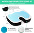 UYJ Cushion,Tailbone,Sciatica,Lower Seat Cushion for Office Chair,Memory Foam Seat Back Pain Relief,Chair Cushion