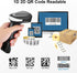 Bluetooth QR Barcode Scanner, PDF417 Rechargeable Wireless Code Scanner, Connects to Smart Phone, Tablet, PC