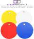 CleverDelights 2" Round Plastic Tags - 100 Pack, Waterproof Heavy Duty Tear-Resistant