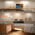 Closet Dimmable Counter (2-Pack) Under Cabinet Lighting, USB Rechargeable Motion Sensor Light Indoor, Battery Operated