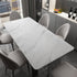 JSEVEM Grey White Marble Wallpaper, 15.74" 118.11" Self Adhesive Removable Decor for Kitchen Countertop