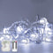 Metaku Outdoor String Lights Battery Operated 26ft 60LED Fairy Lights with Remote