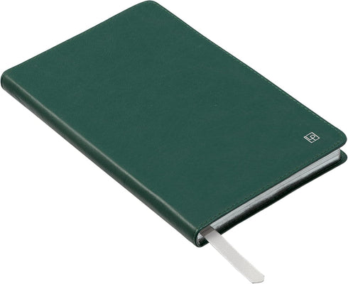 Classic Leather Notebook Journal, Softcover, Racing Green, Large (5.4" x 8.5"), 234 Ruled Pages