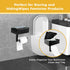 Baooery Toilet Paper Holder with Shelf, Toilet Paper and Wipes Holder, Wipes Dispenser and Storage, Stainless Steel