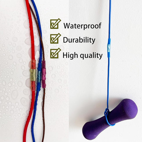 220Pcs Waterproof Butt Terminal Connectors Kit - Heat Shrink Electrical Connector Terminals for Automotive (22-10 Gauge)