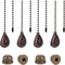 Framendino, 8 Pack 12 inch Bronzed Ceiling Fan Pull Chain Extension Classic