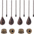 Framendino, 8 Pack 12 inch Bronzed Ceiling Fan Pull Chain Extension Classic