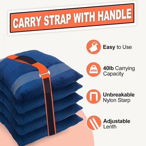 Adjustable Lifting Moving Straps, IFOUCTY 2 Pack Carrying Strap Belt with Durable Handles for Moving