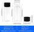 10PCS 4ml Clear Glass Vials with Screw Caps and PE pad, 1 Dram Small Lab Sample Vials with Lids, Leak-Proof Liquid Storage Empty Vial (with Droppers and Marker Stickers) by ETTSNU