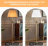 LEYINPEI 8''x8''Top 13''x13''Bottom 10'' White Lamp Shade, Height, Square Lampshade Replacement Lamp Shade Natural