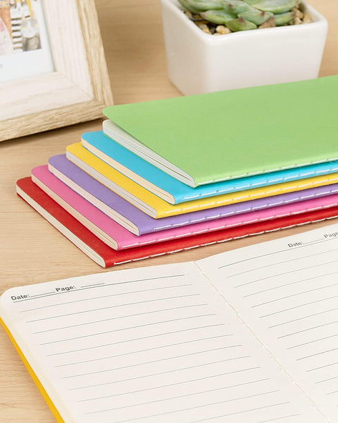 Gwybkq 120 Pack Small Lined Notepads, Mini Journal Pocket Notebooks Set, Colorful Covers, 3.5 x 5.5 Inches, 30 Sheets