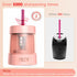 Deli Electric Pencil Sharpener, Automatic for No.2 and Colored Pencils, USB & Battery Operated, Pink