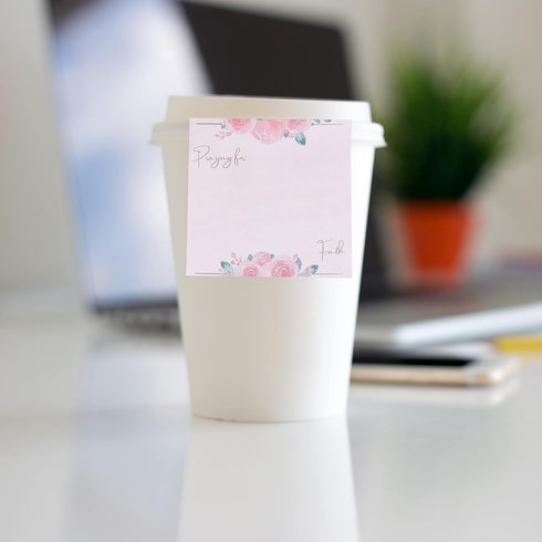 Mr. Pen Sticky Notes, 3”x3”, 12 Pads, Floral Sticky Notes, Colorful Sticky Notes, Bulk Sticky Notes