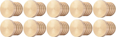 SharkBite 1 Inch Crimp Plug, Pack of 10, Brass Plumbing Fitting for PEX Pipe