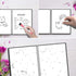NEWYES Whiteboard Notebook, Erasable Meeting Notebook, Dry Erase White Board for Meeting, A4