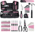 MARTCOLOR 58 Piece Household Tool Set, General Household Hand Tool Kit with