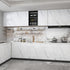 JSEVEM Grey White Marble Wallpaper, 15.74" 118.11" Self Adhesive Removable Decor for Kitchen Countertop