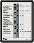 Quartet In/Out Board, 11" x 14", DuraMax Porcelain, Classic Gray, Black Frame, 18 Names