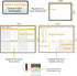 JJPRO Magnetic Dry Erase Chore Chart and Weekly Calendar Set for Fridge, Behavior Chart for Multiple Kids, Reward Chart