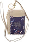 ID Card Holder Seek First Matthew 6:33, Bible Verse Taupe Floral Faux Leather Zip ID Case for Women