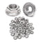QXSKSLH 25 Pieces M8 Flange Nuts, M8-1.25mm Serrated Hex Flange Lock Nuts, 304