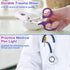 24 Pack Chumia Trauma Shears Pen Light Bulk for Nurses Nursing Scissors with Pupil Gauge Bandage Nurse Scissors LED