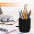 Silicone Pen Holder, Cute Desk Pencil Cup for Kids Office Decor, Desk Accessories Organizer (Black)