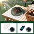 130LEDs,33 13 4 in1 Solar Camping String Lights FT Fairy Lights with Lighting,Portable Waterproof Camping